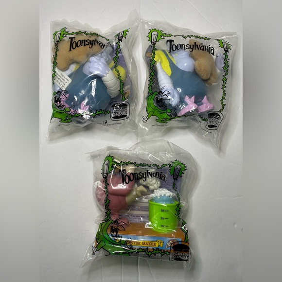 1998 Toonsylvania Burger King Kids Club, Teddy Crusher (3), Bride, Monster Maker - Picture 3 of 6